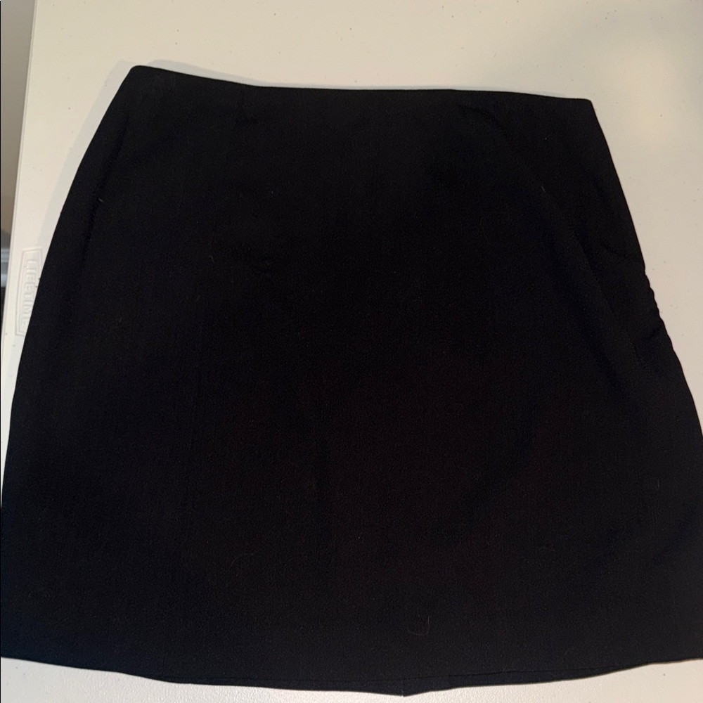 Petite Sophisticate Classic Black Mini Skirt
